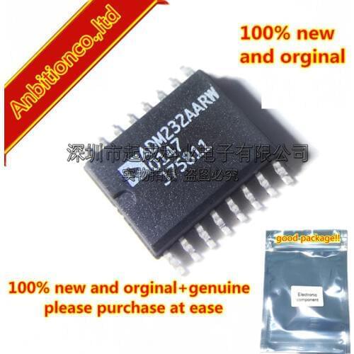 5pcs 100% new original ADM232AARWZ SOP16 High-Speed, 5 V, 0.1 uF CMOS RS-232 Drivers/Receivers in stock
