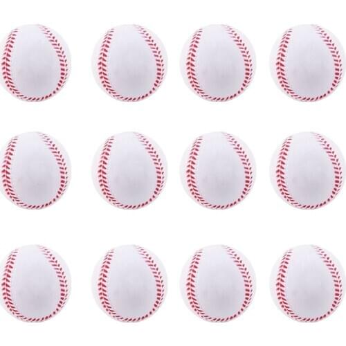 12Pack Baseball Foam Softball 9Inch Adult Youth Training Sporting Batting Ball for Game Pitching Catching Training