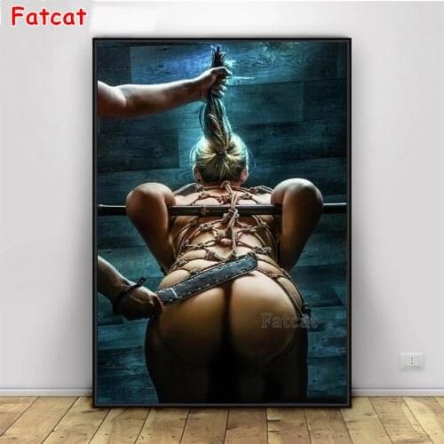 Full square/Round drill Diamond embroidery Modern aesthetic art, butt slap, bondage 5D DIY diamond Painting Mosaic PP1118