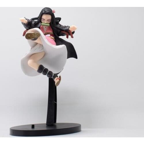 Anime Demon Slayer: Kimetsu no Yaiba Kamado Nezuko Jumping Fight Ver. Action Figure Models Toys