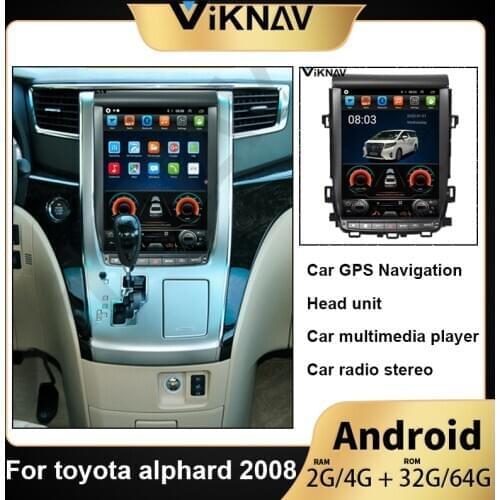 Car GPS navigation radio stereo For toyota alphard 2008 multimedia player car radio tape head unit