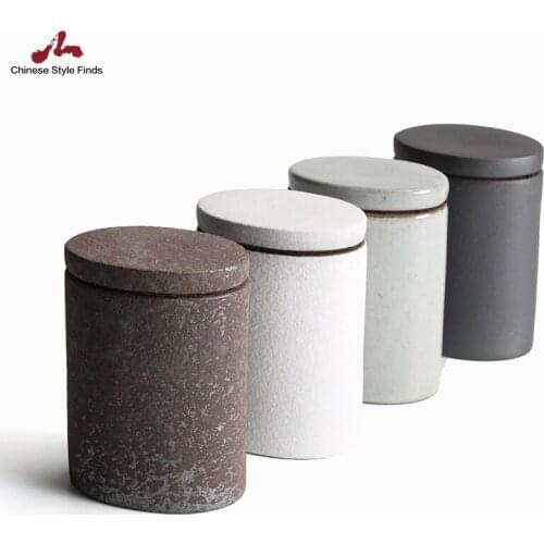 Tea Set Ceramic Tea Caddies Vintage Tea Canisters Chinese Kung Fu Tea Accessories Storage Food Or Tea