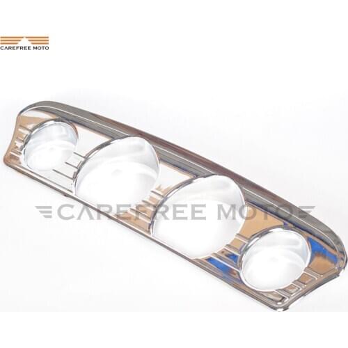 Chrome Motorcycle Tri-Line Gauge Trim Speedometer Cover Case for Harley Touring Electra Street Glide Trike 2014-2017