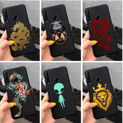 Honor 10i Case Luxuxy Black Animal Painted Cover For Huawei Honor 10i 10 i Phone Cases Honor10i HRY-LX1T Soft Slim Fundas 6.21