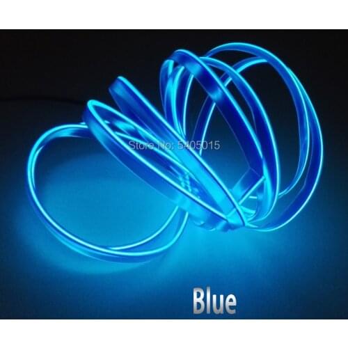 Cheap! 4 Meters 2.3mm-Skirt by DC3V Handicraft LED Strip Home Car Holiday DIY Decoration Bright Flashing EL Wire Rope Tube
