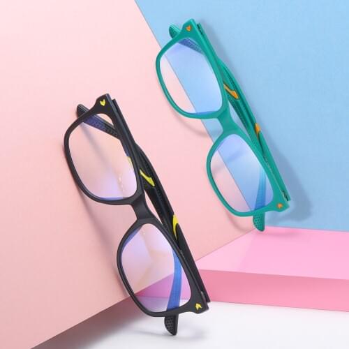 Kids Computer Glasses Children Rectangle Blue Light Blocking Eyewear Frames non Prescription EyeGlasses Frame for Girls Boys