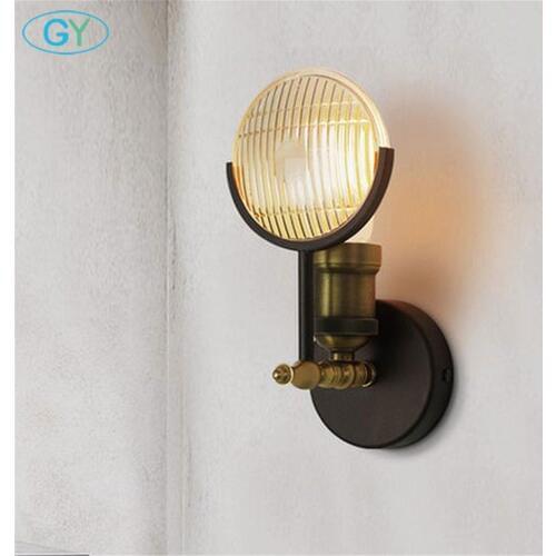 Designers lamp Wall Light Fixture, Farmhouse Barn Warehouse Mini Glass Sconce Indoor Wall Lamp with black bronze finish