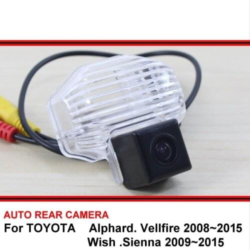 For Toyota Alphard Vellfire Sienna Wish 2008 - 2015 HD CCD Night Vision Parking Car Reverse Rearview Backup Rear View Camera