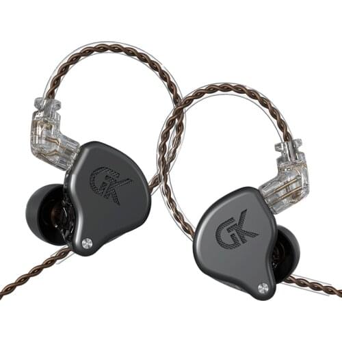 2021 GK GS10 4BA+1DD 10-unit Hybrid In-Ear Headphones HIFI Bass Monitor Sport Wired Earphones Balanced Armature Headset