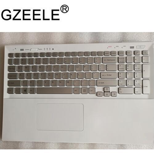 GZEELE NEW for sony FOR vaio SVS15 SV-S15 SVS151100C SVS15118ECB SVS15118ECW Palmrest Upper cover keyboard bezel touchpad case
