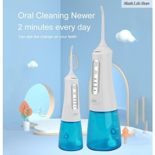 Electric Oral Irrigator Water Flow Voltage IPX7 Waterproof 300ml Water Toothpick Dental Flusher Care 3/4 Gear Level Oral Care