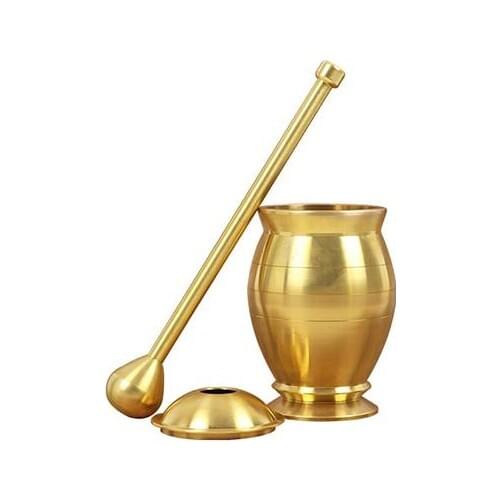 Pure copper sputum pots scorpion scorpion cylinder mortar smashing copper smashed smashed garlic grinder