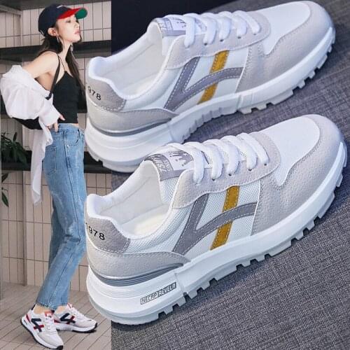 Womens Sneakers 2021 Summer Casual sneaker Loafers flat Lace Canvas Shoes Floral Platform Woman vulcanize shoes White