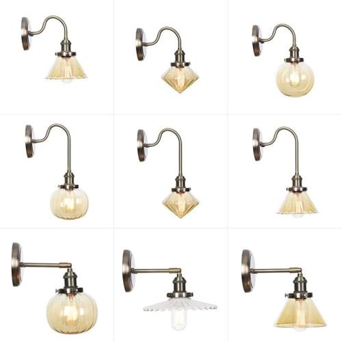 Boreal Europe style small corridor study bedroom wing restaurant adornment single head wall lamp