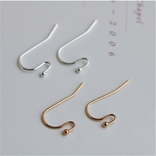 100pcs/lot Metal Iron Earring Hooks Wires For Diy Jewelry Making Rose Gold Rhodium Color Earring Hooks Findings Accessories