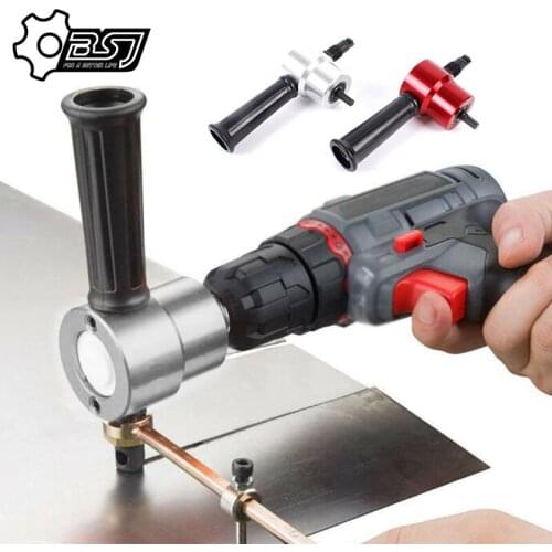 Metal Nibbler Cutter Double Head Sheet Nibbler Hole Saw Cutter Drill Attachment Plate Open Hole Drill For Cutting Iron Steel