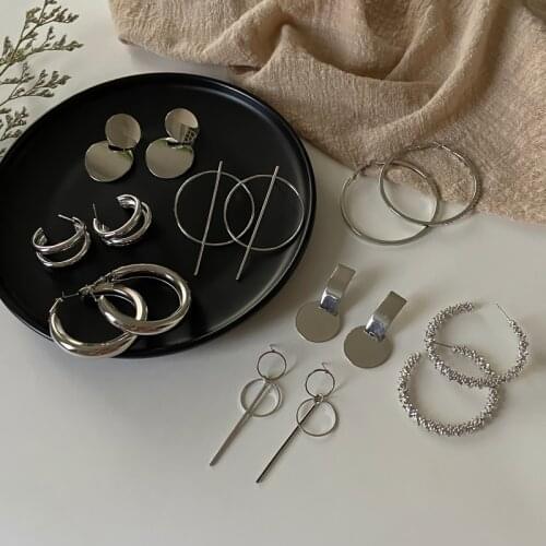 Fashion Earrings 2021 Big Geometric Round Earrings For Women Hanging Dangle Earrings Drop Earing Modern Female Jewelry