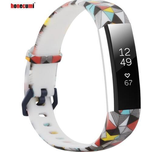 Honecumi Soft Silicone Replacement Bands Adjustable Sport Strap with Secure Buckle for Fitbit Alta HR and Fitbit Alta Women Men