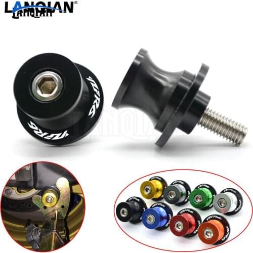 NEW M6 For YAMAHA YZF R6 CNC Aluminum Motorcycle Accessories Swingarm Spools Slider 6mm Swing arm Stand Screws