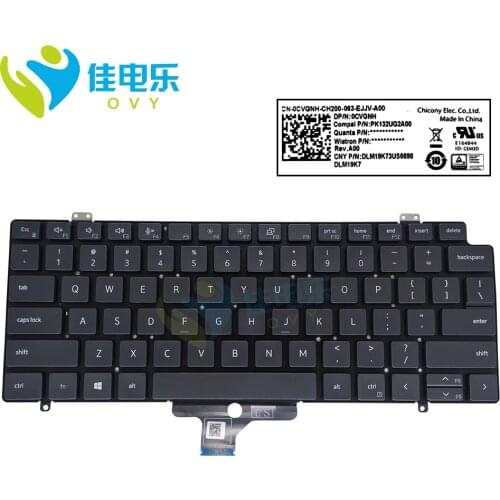 New English replacement keyboards for Dell Latitude 7410 7420 5420 US QWERTY notebook keyboards laptop sale 0CVGNH CVGNH DLM19K7