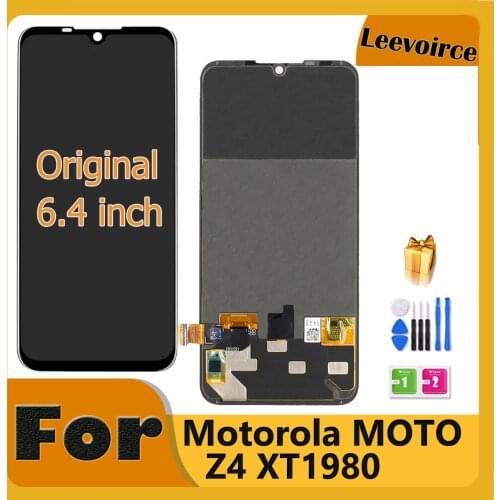 Original 6.4'' LCD For Motorola Moto Z4 XT1980 XT1980-3 XT1980-4 LCD Display With Touch Screen Digitizer Assembly Replacement