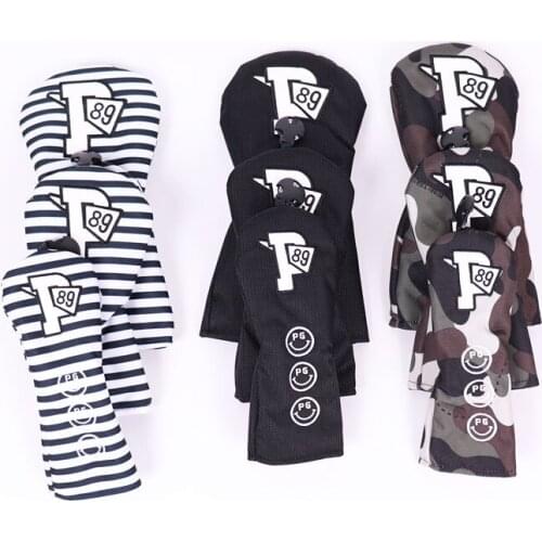 PG Golf Club #1 #3 #5 Wood Headcovers Driver Fairway Woods cover PU Leather Head Covers Set Protector Golf Accessories
