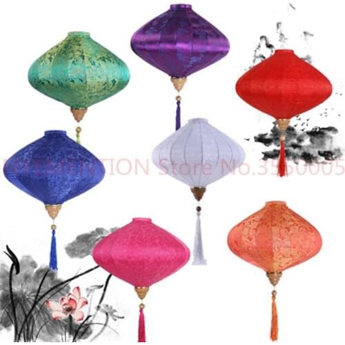 Festival Lantern Event & Party Festive & Party Supplies Festive Hotel Shopping Mall Wedding Decor Lantern Silk Red Lantern 5pcs