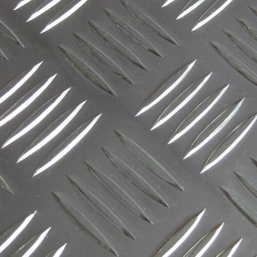 2mm 3mm 4mm 5mm Used In Truck Buildings Vehicles Ships Aircraft Anti-Slip Floors 5 Bars Textured Aluminium Checker Tread Plate