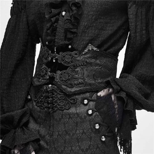 Mens Vintage Gothic Belt Black Strap Girdle Male Waistband Belts For Men Top Quality Belts Party Accessory