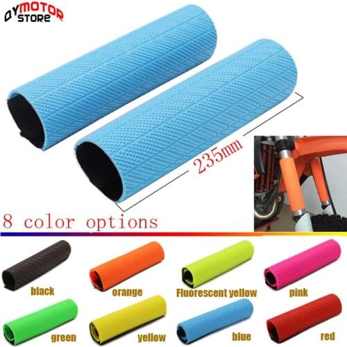 Rubber Front Shock Absorber Fork Suspension Protector Guard Wrap Cover for Honda Suzuki Yamaha EXC Husqvarna Motocross Dirt Bike