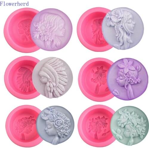 Forest Girl Silicone Mold Mousse Ice Cream Mold Baking Tools DIY Handmade Soap Mold Gypsum Candle Mold Chocolate Mold Cake Decor