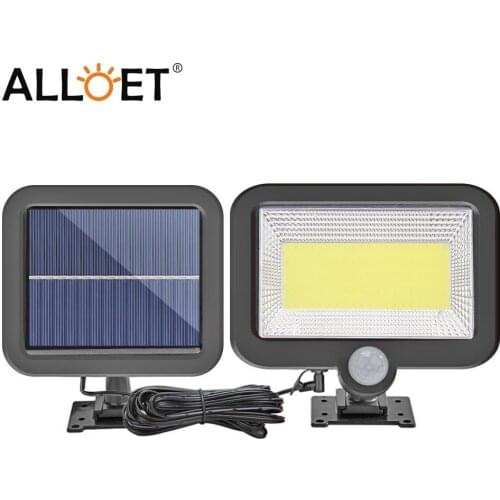 COB 100LED Solar Lamp Motion Sensor Waterproof Outdoor Path Night Lighting Suitable For Most Types Of Weather