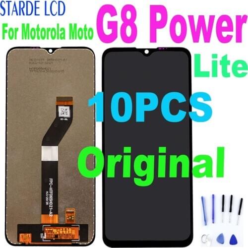 10PCS Original 6.5 inch For Motorola Moto G8 Power Lite XT2055-2 LCD Display Touch screen Display Digiziter Assembly
