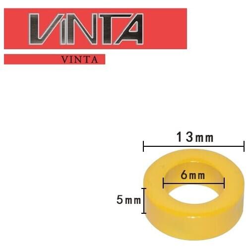 30PCS Iron Power Cores inductor Yellow/White 13x6x5 mm Coated Magnetic Powder Ferrite Ring Core With the Best Quality