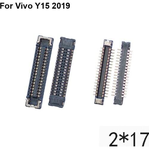 2pcs FPC connector For Vivo Y15 2019 LCD display screen on Flex cable on mainboard motherboard For Vivo Y 15 2019