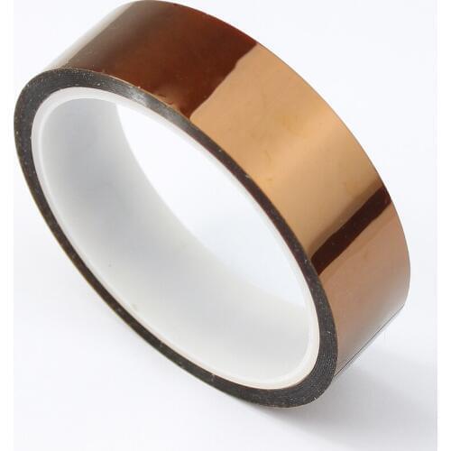 3Pcs High Temperature Heat Resistant Polyimide Tape BGA25mm x 33m Gold 3d printer parts /Accessories Free Shipping