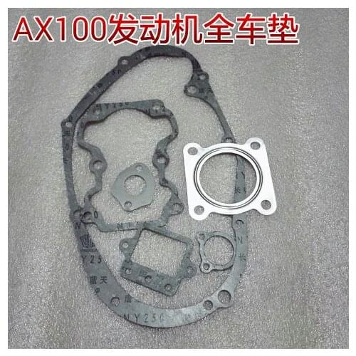 Motorcycle engine gasket moto motorcycle engine gasket for suzuki AX100 100cc cylinder head gasket paper full set