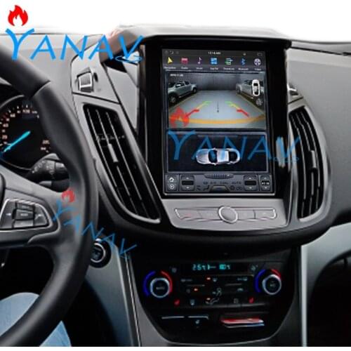 Tesla style vertical screen Car stereo GPS navigation for-Ford kuga 2013-2018 Radio multimedia player Carplay DSP Android 9.0