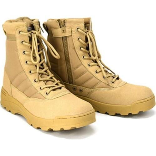 Tactical Boots Men High top Waterproof Breathable Military Combat shoes Outdoor Army Camping Climbing Hiking Sport Shoes sneaker