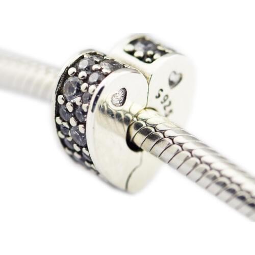 DIY Beads for Jewelry Making Sterling-Silver-Jewelry Sparkling Arcs Of Love Clip Charm Bead Charms Silver 925 Berloque Perles