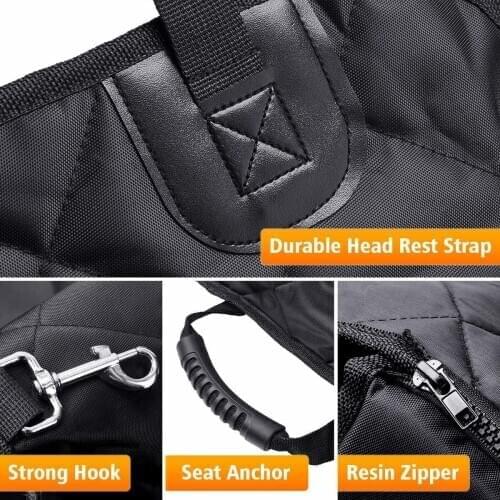 Dog pad hammock cover with seat belt for Infiniti car