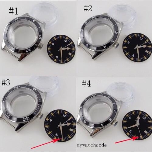 41mm Corgeut Stainless Steel Watch Case Dial Hands For NH35 NH36 MIYOTA 8215 ETA 2836 Automatic Movement Sapphire Glass
