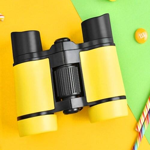 Kids Real Telescope Soft Silicone Binoculars 4x30 Zoom Telescope For Students Girls Boys Birthday Gift Children Travel Telescope