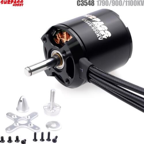 SURPASS HOBBY 2826 C3548 790KV 900KV 1100KV Brushless Motor for RC Airplane Fixed-wing Glider Aircraft