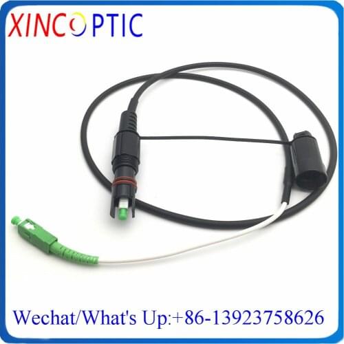 IP68 SOS Mini Corning HUAWEI Connector Outdoor Waterproof FTTH 5.0mm Black 2M Cable FTTA Fiber Optical Patch Cord With SCAPC