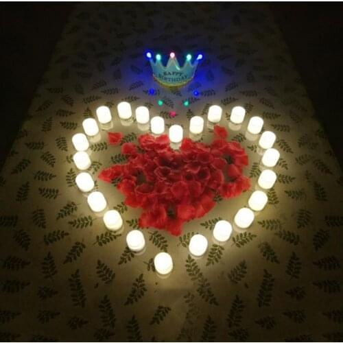 Multiple Colour New Year Candles LED Light Battery Powered Reusable Night Lamp For Wedding Birthday Party Anniversary Decoration