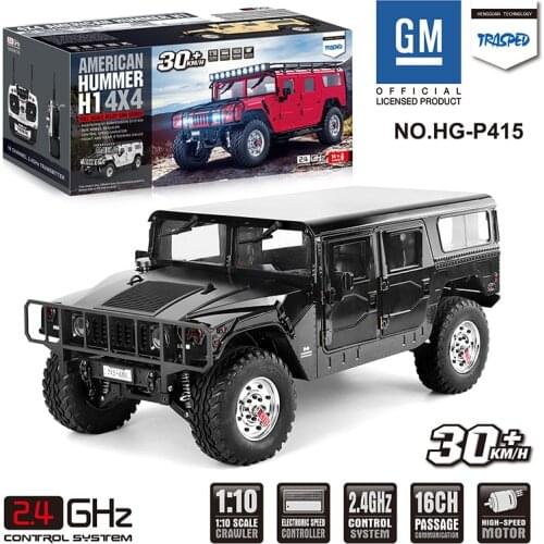 1/10 RC HG 4*4 U.S Civilian Hummer P415 Car Servo ESC Motor Radio Model Vehicle Crawler Outdoor toys for boys gift TH17226-SMT6