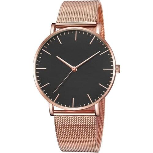 Fashion Casual watches Womens Men Womens Classic Quartz Stainless Steel Wrist Watch Bracelet Watches