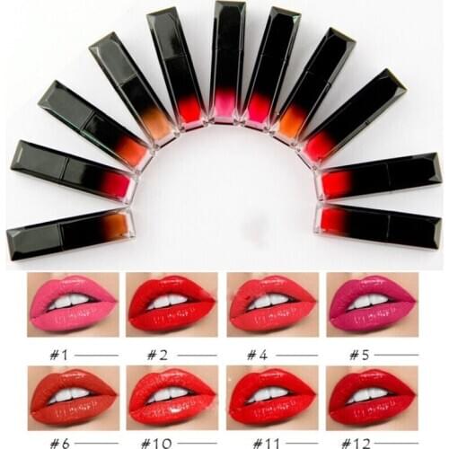 Fashion Makeup Non-stick Long Lasting Moist Liquid Nude Lipgloss Smooth Shiny Velvet Waterproof Cosmetic Glossy Custom Label