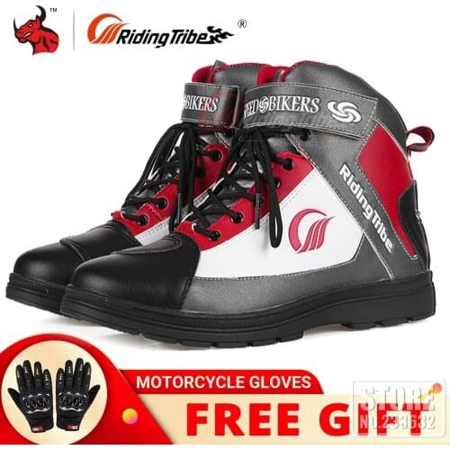 PRO-BIKER Motorcycle Boots Men Summer Breathable Casual Microfiber Leather Motocross Shoes Riding Moto Motorbike Boots